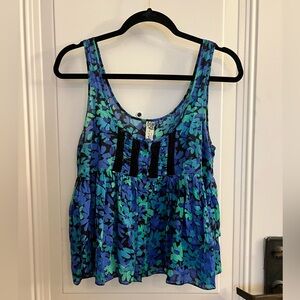 Free People Floral Print Tank